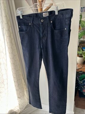 NAKED & FAMOUS DENIM Men’s “SkinnyGuy” Slim Jeans Denim Indigo Dark Blue Size 33